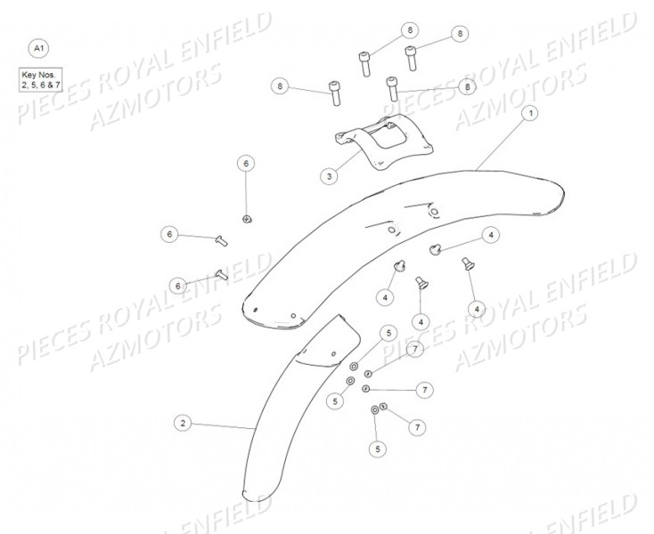 GARDE BOUE AVANT AZMOTORS GT 535