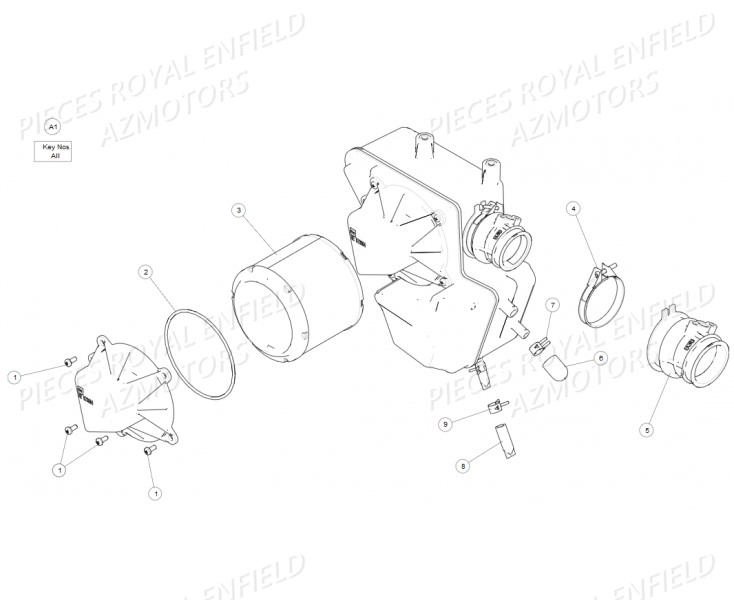 FILTRE A AIR AZMOTORS GT 535 EURO3