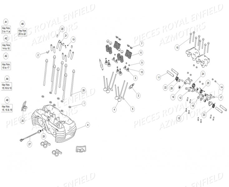 Culasse ROYAL ENFIELD Pieces ROYAL_ENFIELD CONTINENTAL GT 650 TWIN (E4) (2019-2020)

