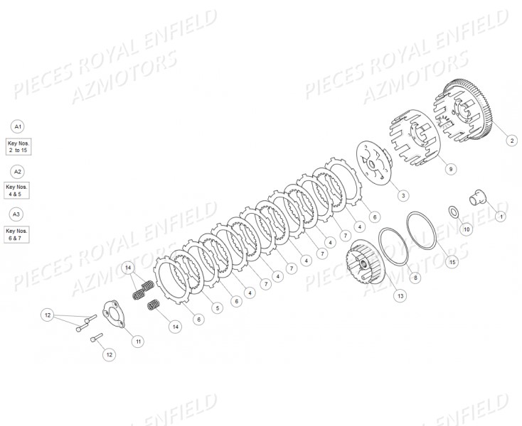 Embrayage ROYAL ENFIELD Pieces ROYAL_ENFIELD CONTINENTAL GT 650 TWIN (E4) (2019-2020)

