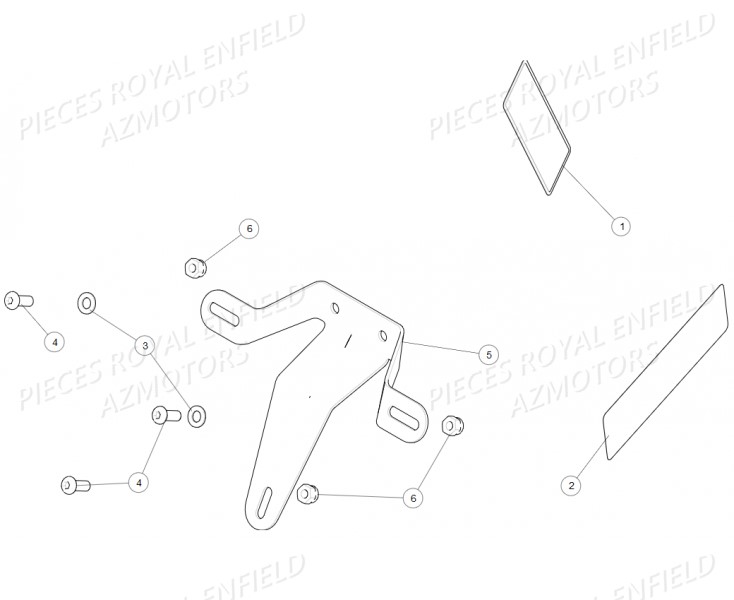 Plaque Vin ROYAL ENFIELD Pieces ROYAL_ENFIELD CONTINENTAL GT 650 TWIN (E4) (2019-2020)


