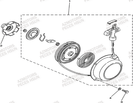 Lanceur HSUN Pièces Quad HSUN H5 - 500cc 4x4 EFI
