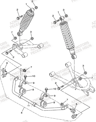 SUSPENSION ARRIERE pour H5