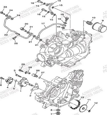 SYSTEME_DE_LUBRIFICATION HSUN Pièces Quad HSUN H5 4x4 EFI