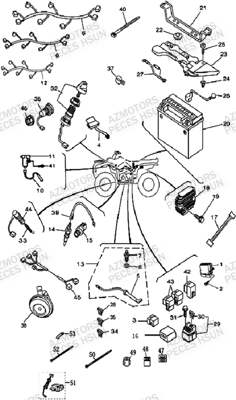 SYSTEME_ELECTRIQUE HSUN Pièces Quad HSUN H5 4x4 EFI