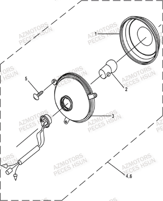 Clignotants Arriere HSUN Pièces Quad HSUN H8 - 800cc 4x4 EFI