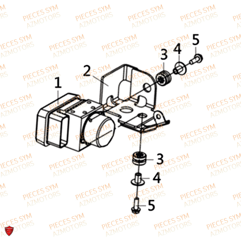 Abs SYM Pièces HD 300I ABS - LS30W1-EU (2019-2020)