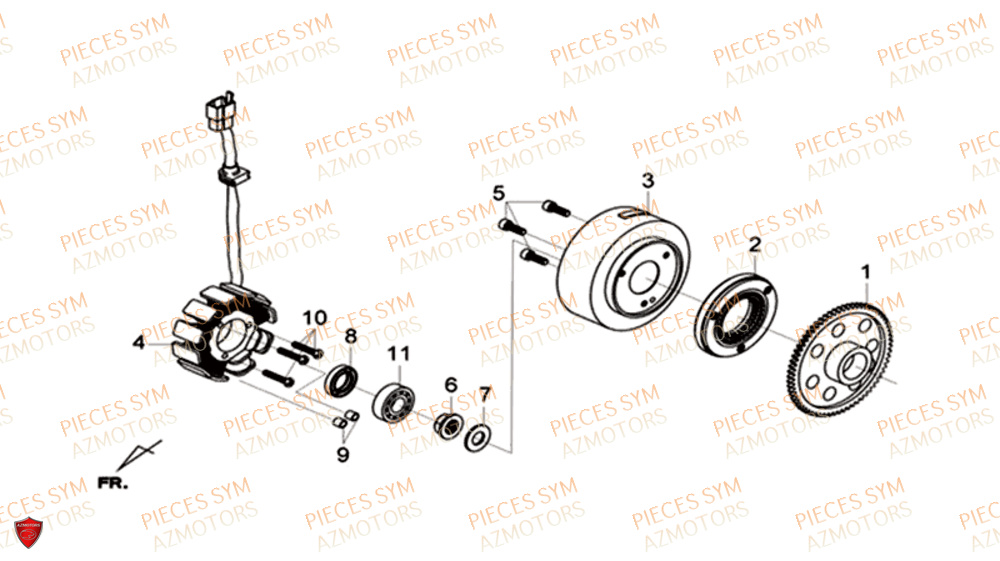 Allumage SYM Pièces HD 300I ABS - LS30W1-EU (2019-2020)