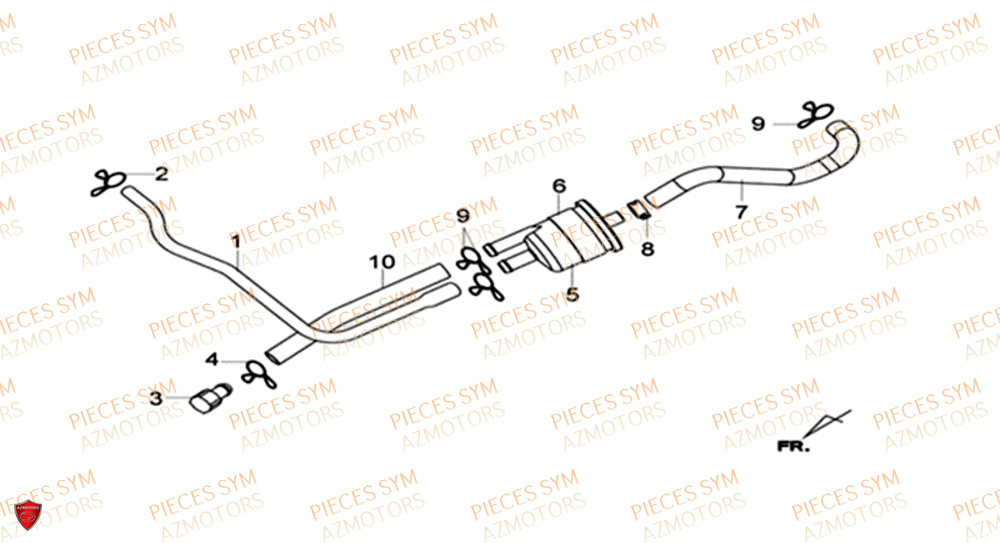 Durite Reniflard SYM Pièces HD 300I ABS - LS30W1-EU (2019-2020)