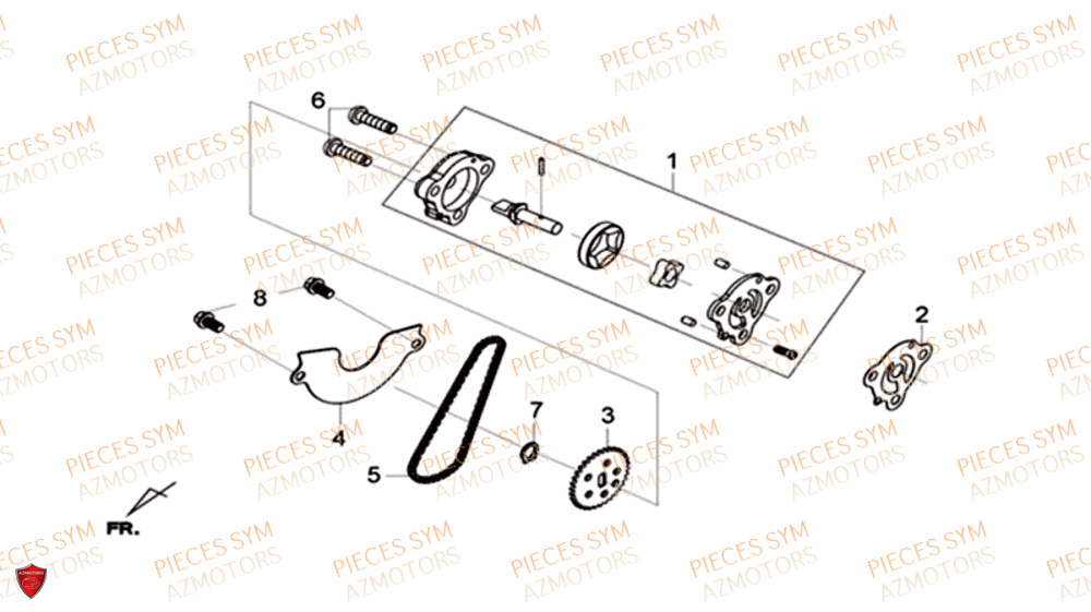 Pompe A Huile SYM Pièces HD 300I ABS - LS30W1-EU (2019-2020)