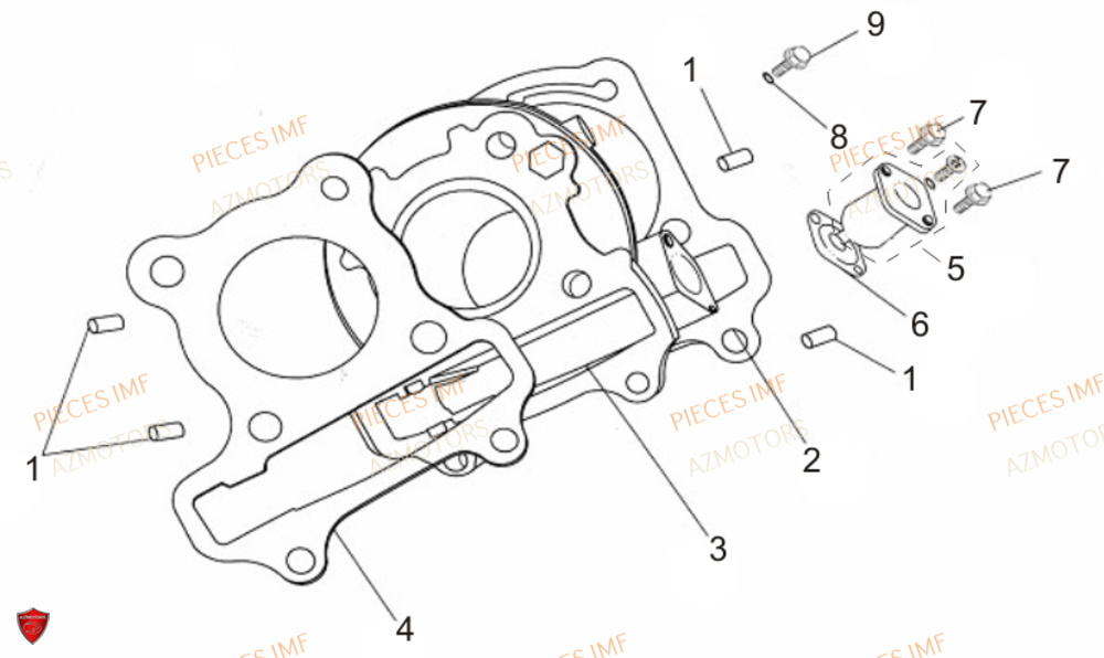 Cylindre AZMOTORS PIECES HIGHWAY EURO 5