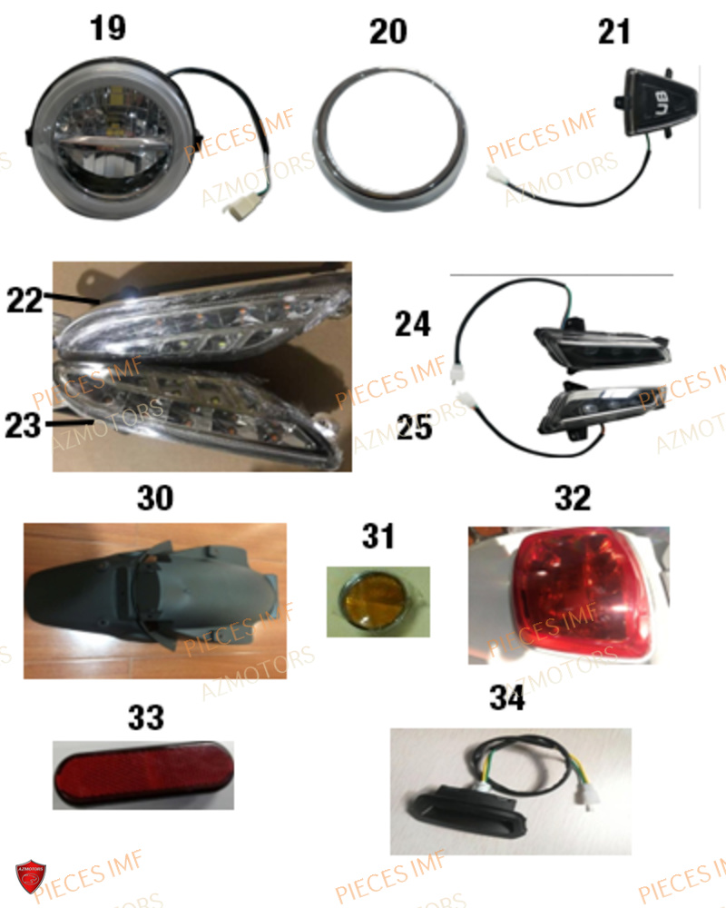 Eclairage AZMOTORS PIECES HIGHWAY EURO 5