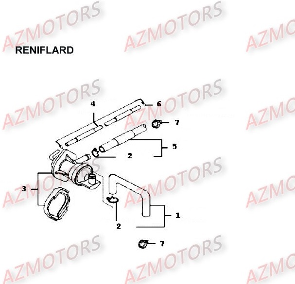 RENIFLARD KYMCO Pièces Moto Kymco METEORIT 125 