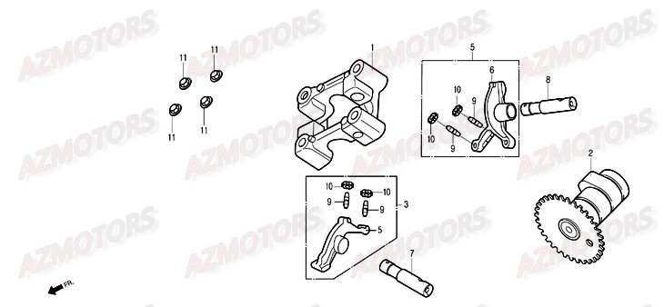 Arbre A Cames DAELIM Pieces Scooter DAELIM History 125cc