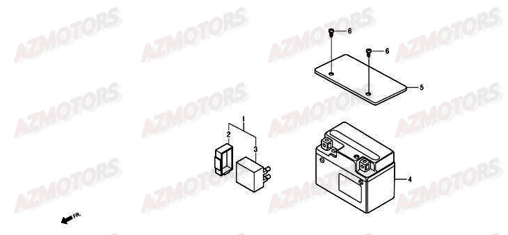 Batterie DAELIM Pieces Scooter DAELIM History 125cc