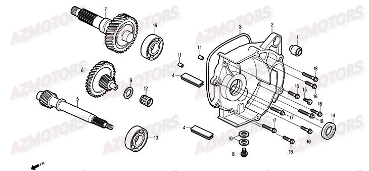 Carter De Transmission DAELIM Pieces Scooter DAELIM History 125cc