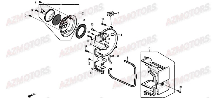 Convoyeur D Air DAELIM Pieces Scooter DAELIM History 125cc