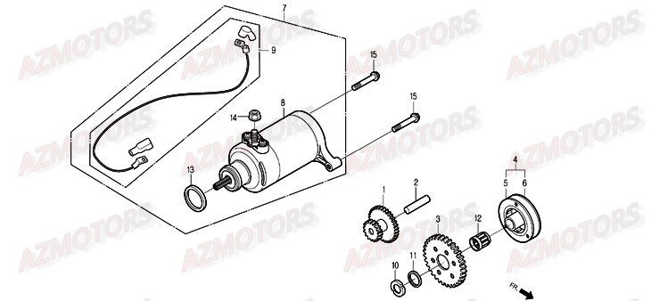 Demarreur DAELIM Pieces Scooter DAELIM History 125cc