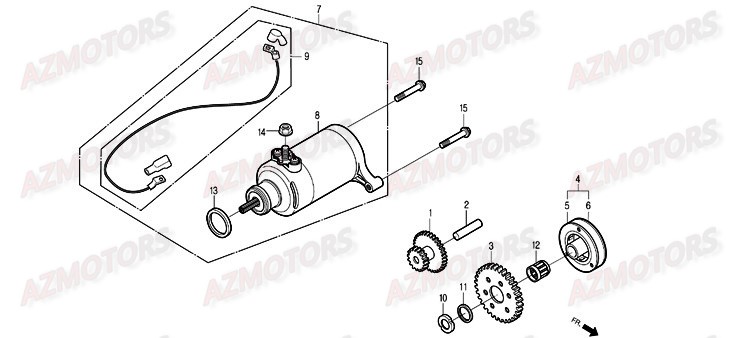 Demarreur DAELIM Pieces Scooter DAELIM History 125cc