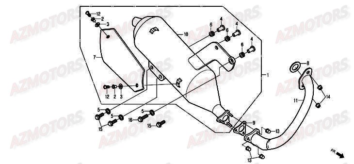 Echappement DAELIM Pieces Scooter DAELIM History 125cc