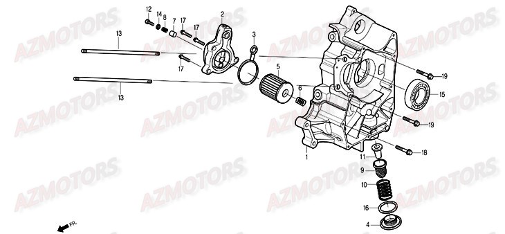 Filtre A Huile DAELIM Pieces Scooter DAELIM History 125cc