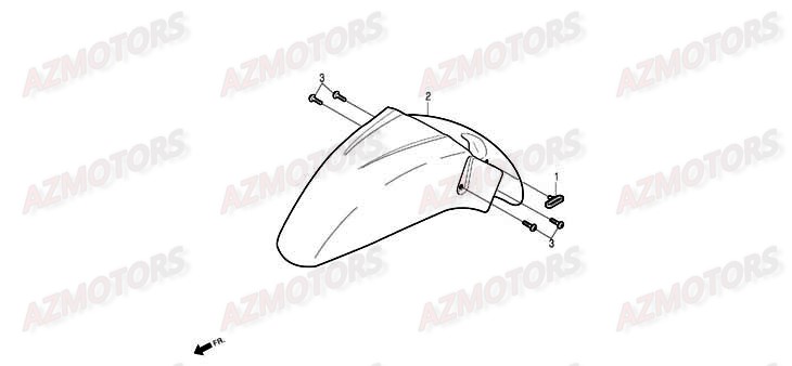 Garde Boue Avant DAELIM Pieces Scooter DAELIM History 125cc