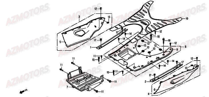 Plancher DAELIM Pieces Scooter DAELIM History 125cc