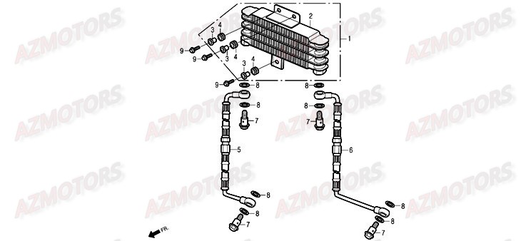 Radiateur DAELIM Pieces Scooter DAELIM History 125cc