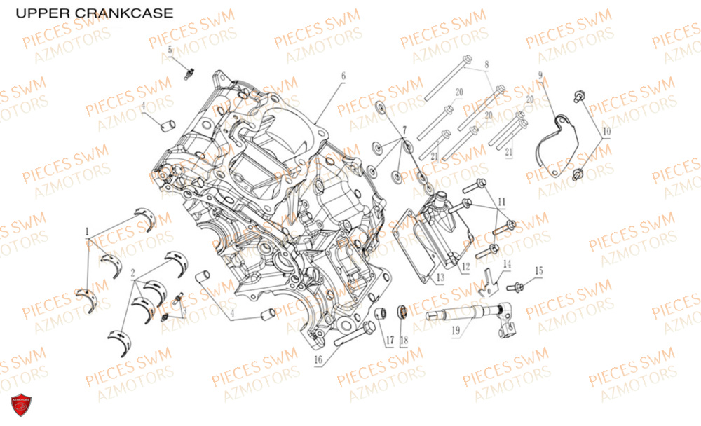 CARTER-MOTEUR pour HOKU-400