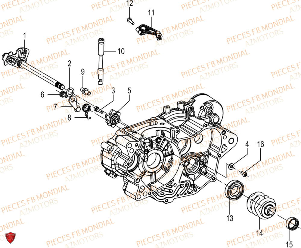 Selection FB MONDIAL Pieces HPS 125 CBS E5 (ZH5CR032)