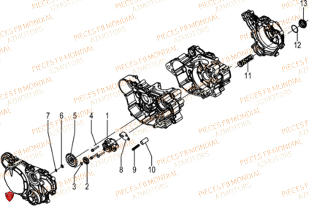 Pompe A Huile FB MONDIAL Pieces HPS 125 CBS E5 (ZH5CR030)
