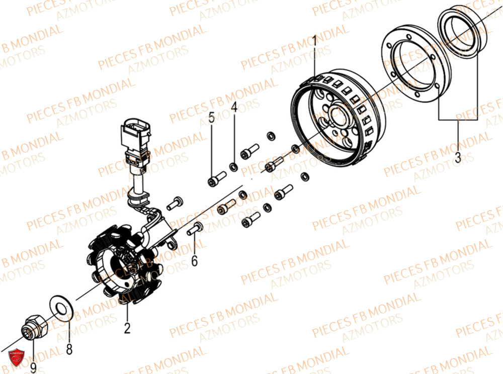 Allumage FB MONDIAL Pieces HPS 125 ABS E5 (M1-M4)