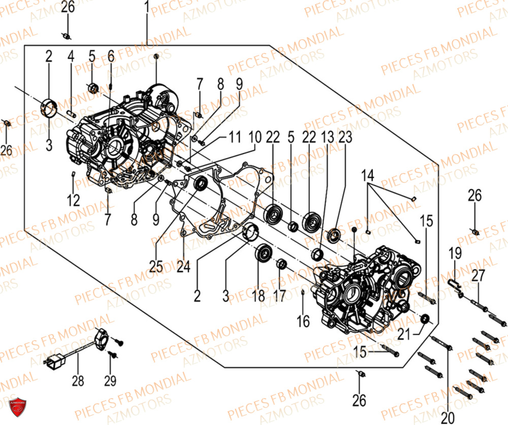 Carters FB MONDIAL Pieces HPS 125 ABS E5 (M1-M4)