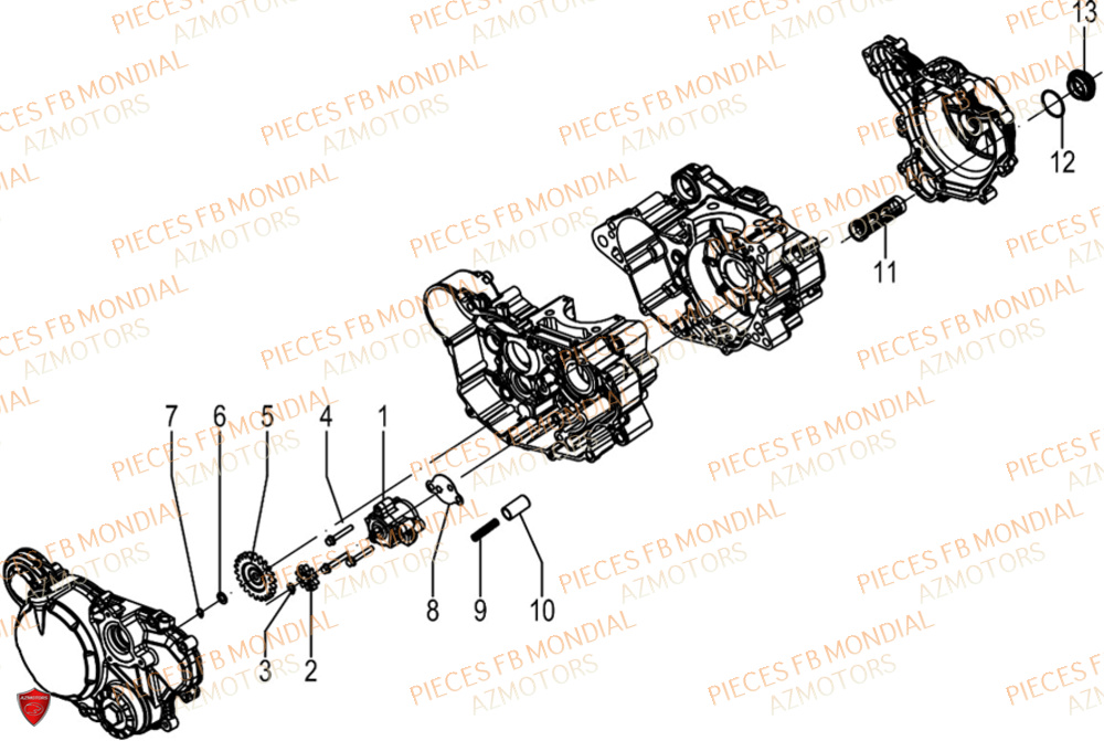 Pompe A Huile FB MONDIAL Pieces HPS 125 ABS E5 (M1-M4)