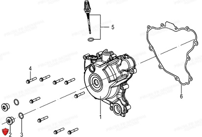 COUVRE CARTER GAUCHE FB MONDIAL HPS 125 UBBIALI E5