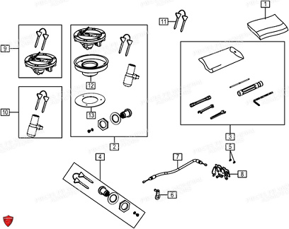 KIT BARILLETS FB MONDIAL HPS 125 UBBIALI E5