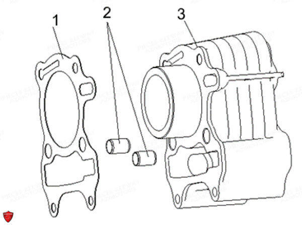 CYLINDRE pour HURRICANE 50 4T