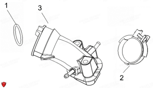 PIPE D ADMISSION KEEWAY HURRICANE 50 4T