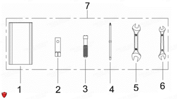 Trousse A Outils KEEWAY Pieces KEEWAY HURRICANE 50 4T 137QMB-3 (2012)