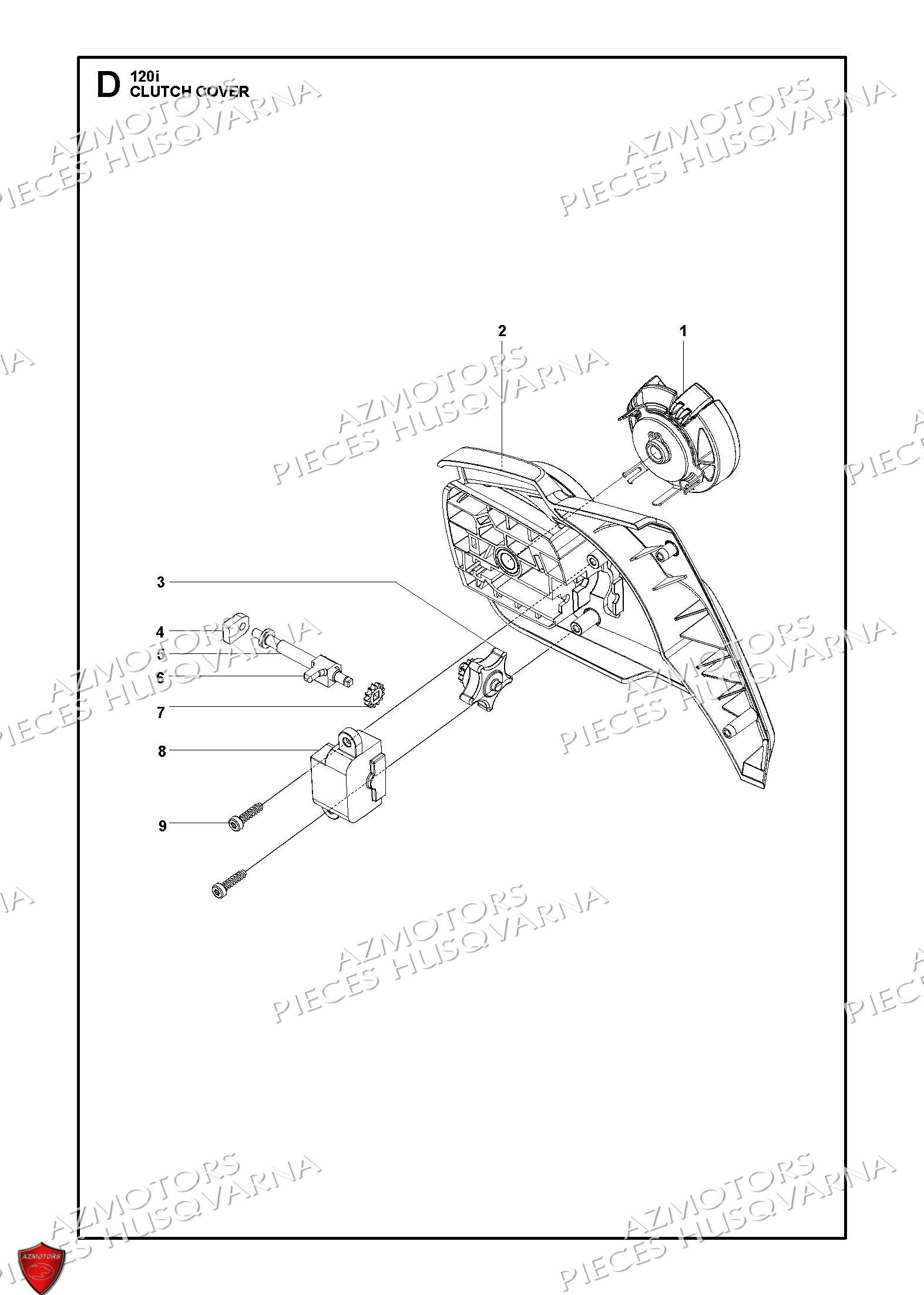 Carter De L Embrayage HUSQVARNA PIECES TRONCONNEUSE 120i HUSQVARNA