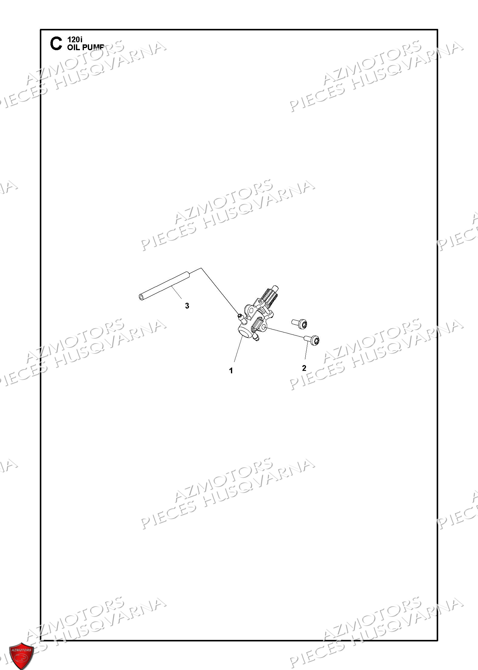 Pompe A Huile HUSQVARNA PIECES TRONCONNEUSE 120i HUSQVARNA