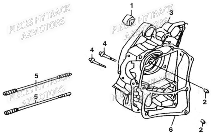 Carter Moteur Droit HYTRACK Pieces Quad HY_100SX_[2014]