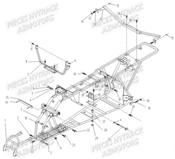 Chassis HYTRACK Pieces Quad HY_100SX_[2014]