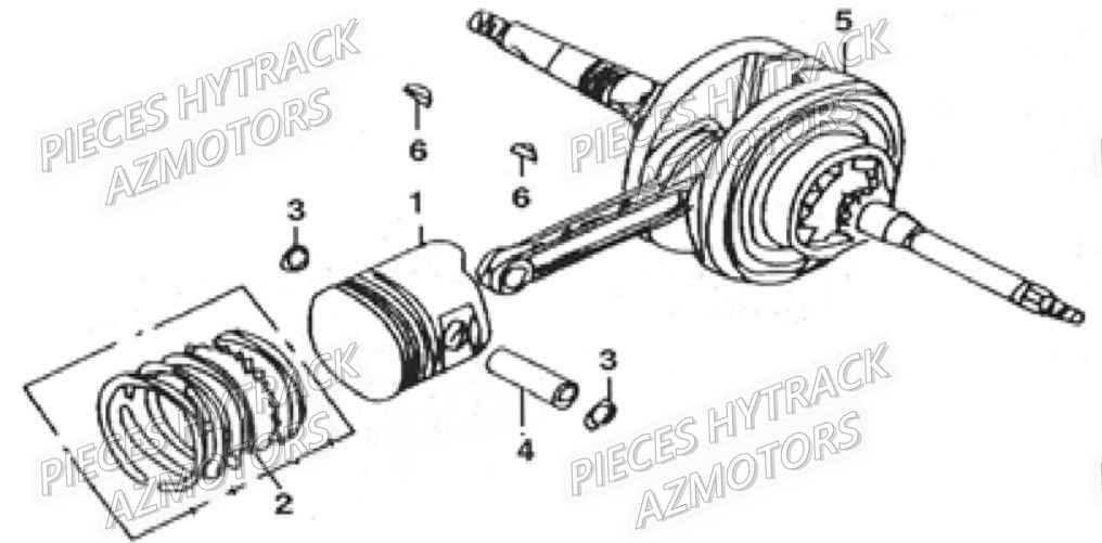 Embiellage HYTRACK Pieces Quad HY_100SX_[2014]