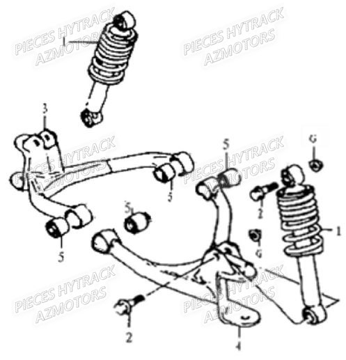 SUSPENSION AVANT HYTRACK HY100SX