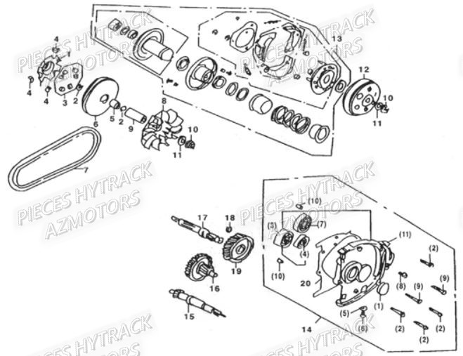 Variateur AZMOTORS Pieces Quad HY_100SX_[2014]