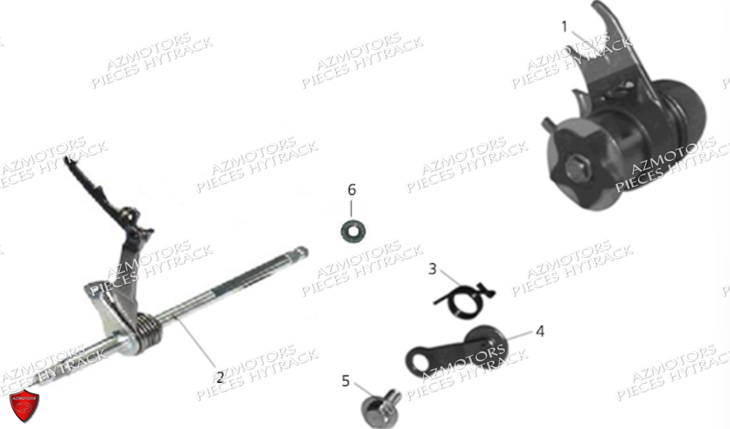 Barillet HYTRACK Pieces Origine Quad HY110_ST