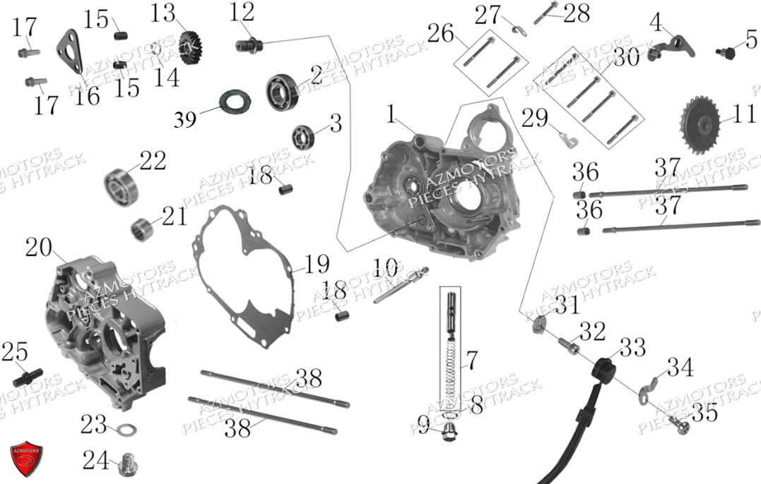 Carters HYTRACK Pieces Origine Quad HY110_ST