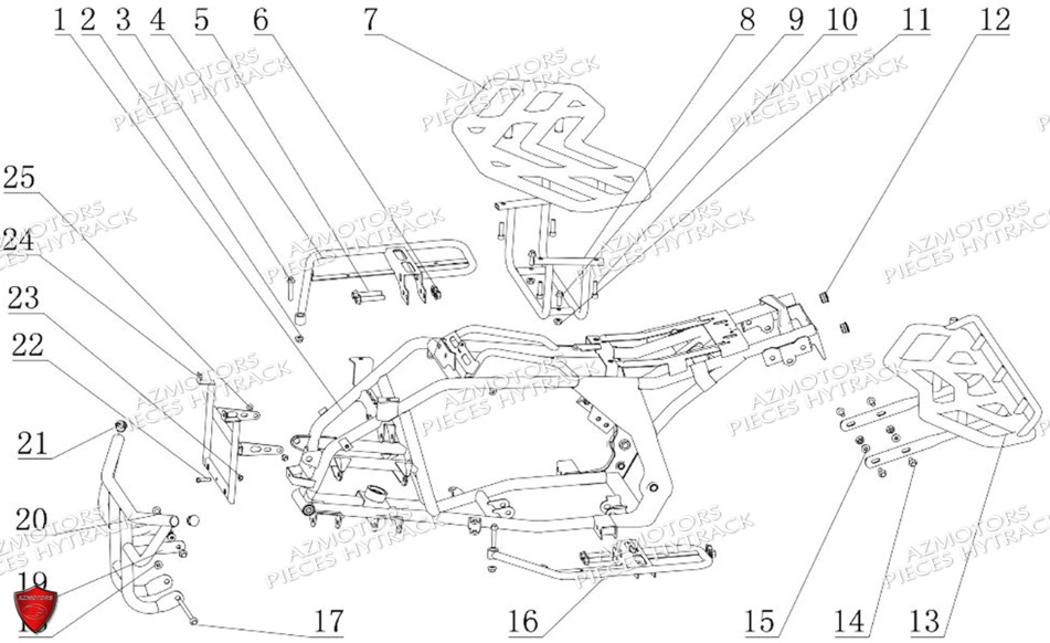 Chassis No Serie L08ag.2e..... HYTRACK Pieces Origine Quad HY110_ST