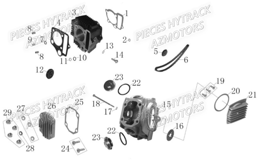 CYLINDRE AZMOTORS HY110 ST